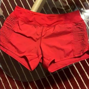 Lululemon Red Shorts RARE and hard to find!!